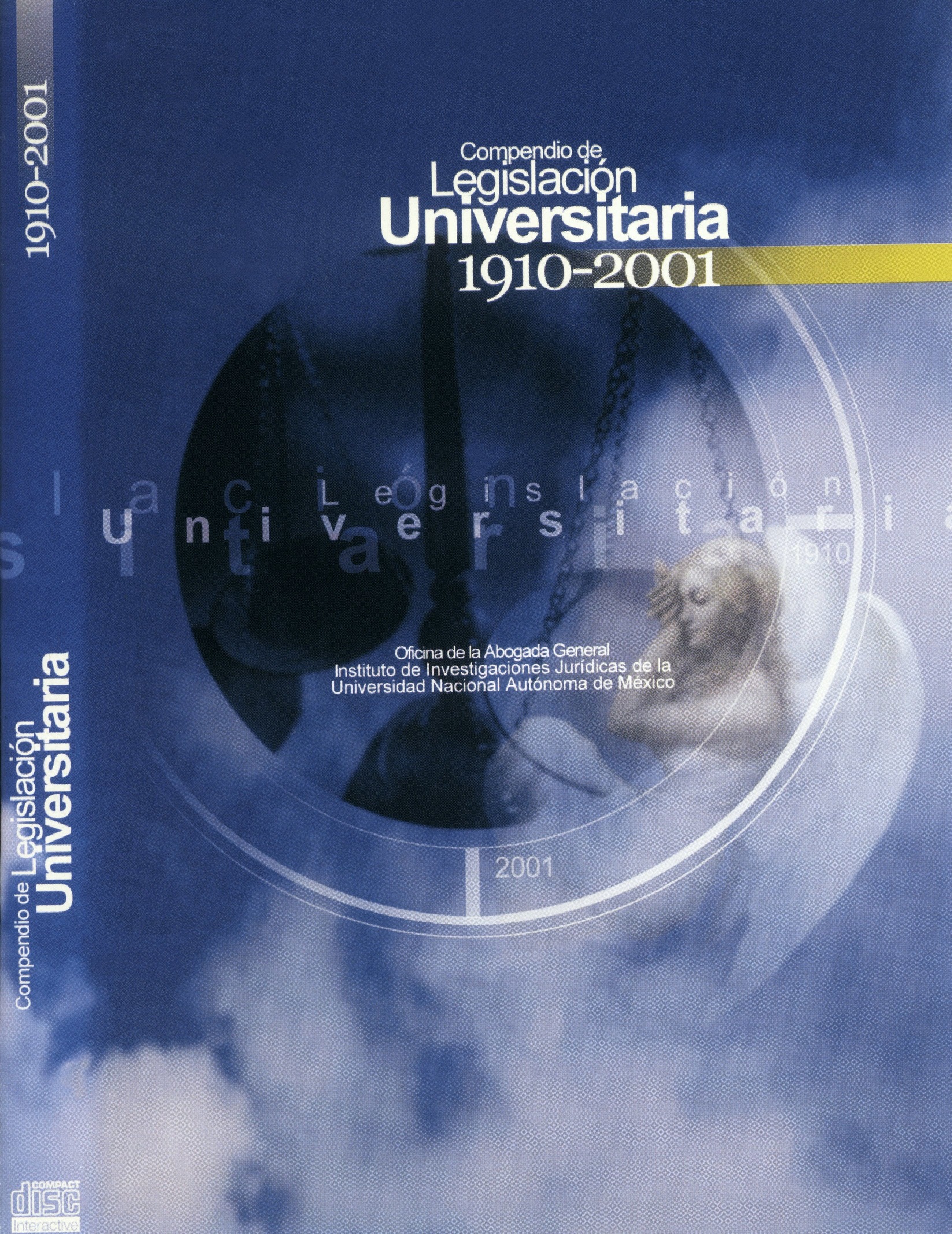 Compendio de Legislación Universitaria 1910-2001, disco compacto.